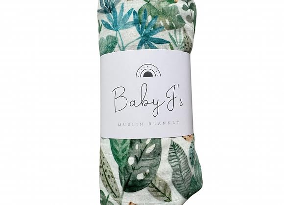Baby J's® X-Large Luxury Soft Bamboo Muslin Swaddle Blankets - Bamboo Cotton Super Soft Muslin for Baby Girl or Baby Boy (Leopard) - Image 3