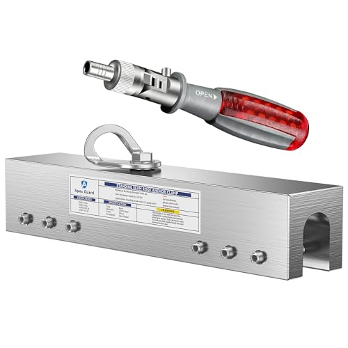 Standing Seam Roof Anchor Clamp with D-Ring Mount Aluminum Alloy Fall Protection Roofing Kit ANSI Compliant