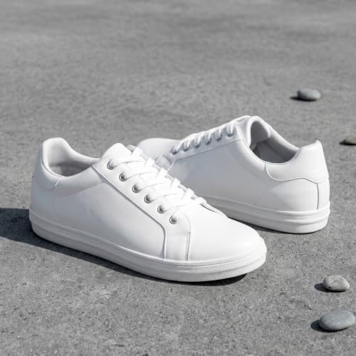 Image of Jousen Mens Sneakers White Mens Casual Shoes Soft Breathable Fashion Sneakers for Mens