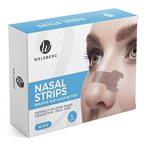 Welsberg 90x Snore Stopper Anti snoring Nasal Strips, Size L Cover