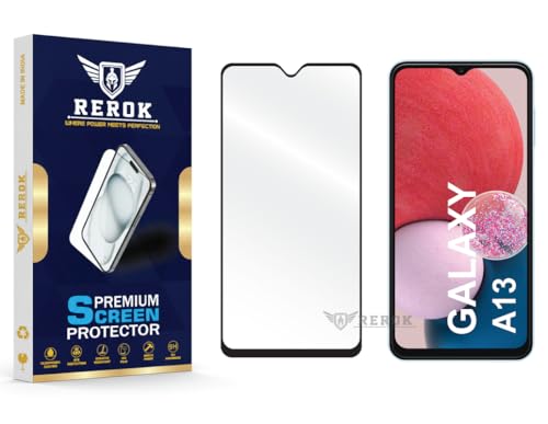 Image of Gorilla Tempered Glass Screen Protector Compatible with Samsung Galaxy A13 4G [Pack of 1] | Edge-to-Edge, Bubble-Free, Case Friendly, Easy Installation Kit