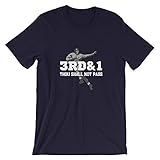 3rd & 1 Thou Shall Not Pass Football Tee Navy