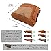 WAYNE'S DOG Slip On Recoil Pad for Shotgun Rifle, Cavans Leather Gun Buttstock Extension Black/Brown (Brown, S: 3 1/8