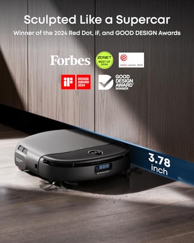 Image of eufy Robot Vacuum Omni S1 Pro, HydroJet System with Roller Mop, Robot Vacuum and Mop Combos, Eco-Clean Ozone, Incrediable Suction, Obstacle Avoidance, Auto Mop Washing & Drying, Self-Emptying