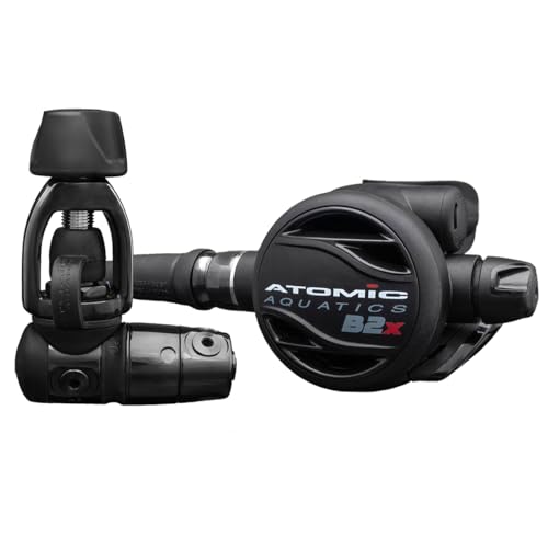 Atomic Aquatics B2X Scuba Diving Regulator | Designed for Durability and Corrosion Resistance | Breath Easily with automated Flow Control | Rotating Swivel for Added Comfort (Yoke Unsealed)