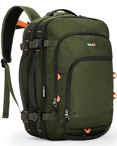 Tolaccea Travel Backpack, TSA Friendly Flight...