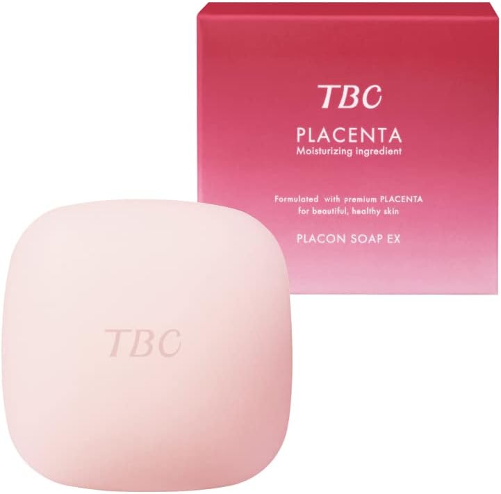 TBC PLACENTA Placenta Soap EX 3.5 oz (100 g) (Placenta Extract & Fermented CPH Formulation, Moisturizing, Facial Cleansing, Soap)