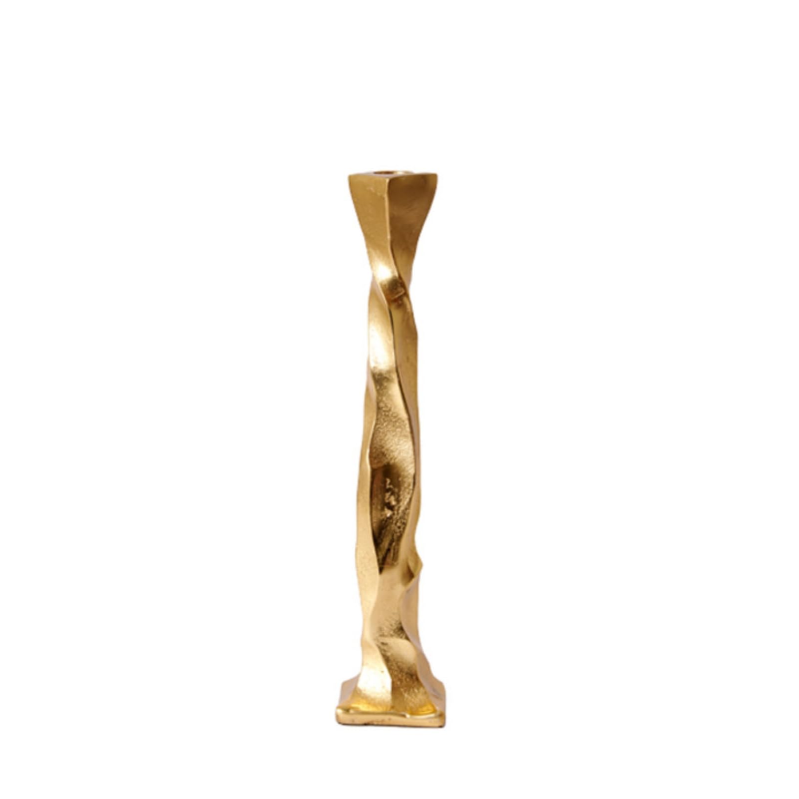 Candelabro a Forma Ramificata Moderno Portacandele a Stelo Elegante Portacandele in Alluminio per Collezionisti D'arte, Tavolo da Pranzo, Argento, Grande 6 H30cm