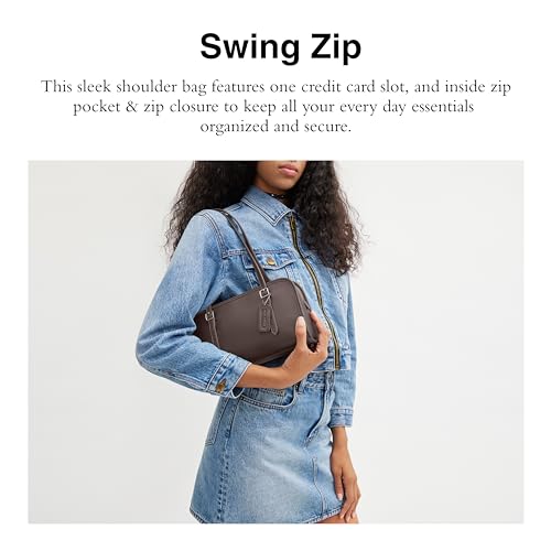 Image of COACH Swing Zip Bag with Grommets