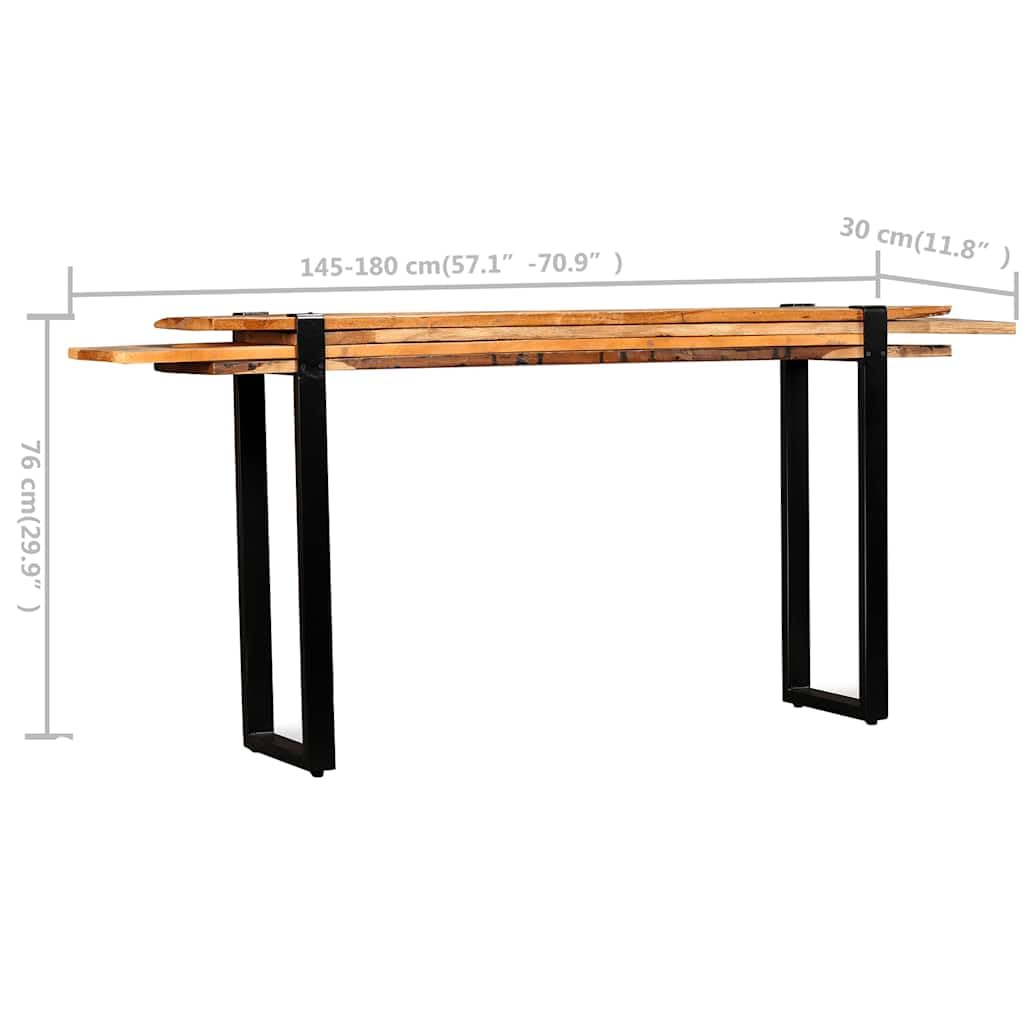 VidaXL Tavolo Consolle In Legno Massello Di Recupero 120x40x76 Cm 85330418