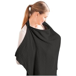 Konssy Muslin Nursing Cover for Bab...