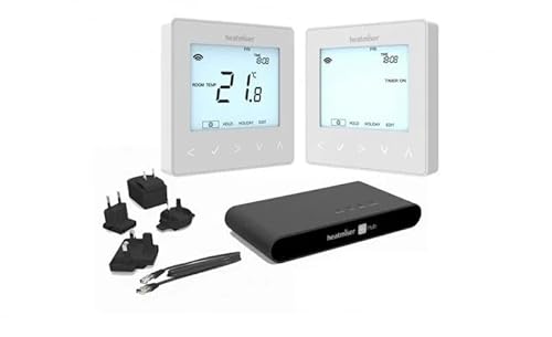 Heatmiser neoKit2 Smart Heating Thermostat & Hub Kit White