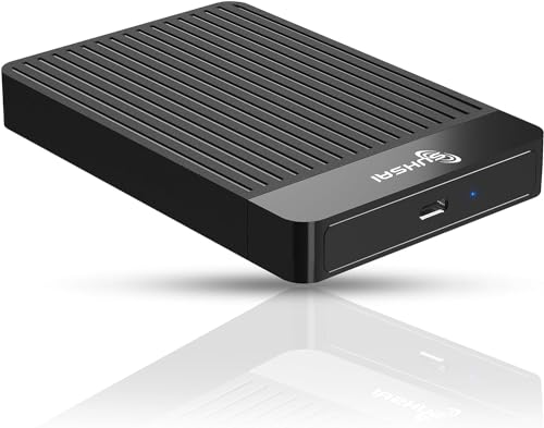 SUHSAI Portable External Hard Drive Type C, 2.5" Pocket Size Hardrive Backup/Storage, 500GB Memory Expansion HDD, Slim Hard Disk Compatible with macbook, PC, Laptop, Desktop, Chromebook (Black)