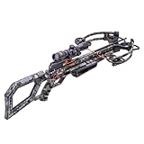 TenPoint Wicked Ridge Commander M1 Lightweight and Compact Profile Crossbow with Rope-Sled and Fully Coated 4X Multi-Line Scope (Peak Camo)