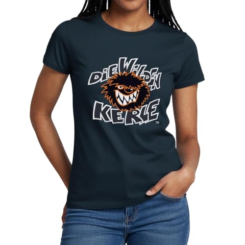 Spreadshirt Die Wilden Kerle Logo Wild Frauen T-Shirt XL Navy