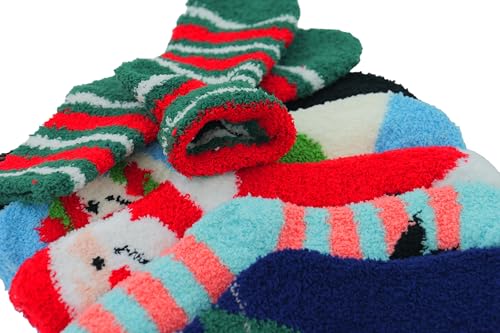 Image of ToBeInStyle Women's Pack of 6 Assorted Style Winter Socks