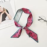 maozuzyy Seidentuch Schal Gebundene Tasche Gebunden Mit Umwickeltem Gürtel Gebundener Taschengriff Seidenschal Gebundene Handtasche Kleine Banddekoration Schwimmender Halstuch Schal Frauen-5