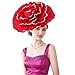 stebcece Elegant Oversized Petal Hat for Women Girls Special Occasion Fashionable Headwear Design Flower Wedding Hair Accessory