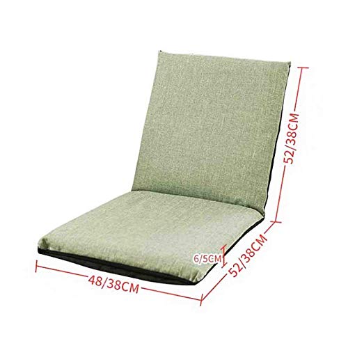 Chaise de sol avec support de dossier réglable et coussin pliable de yoga