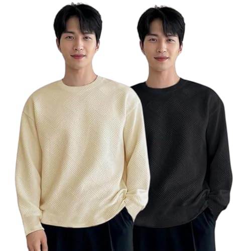 Image of GRECIILOOKS Men's Polycotton Regular Fit Solid Plain Casual T Shirt Stylish | Oversized Fit Full Sleeve T Shirt (Available in Plus Size)