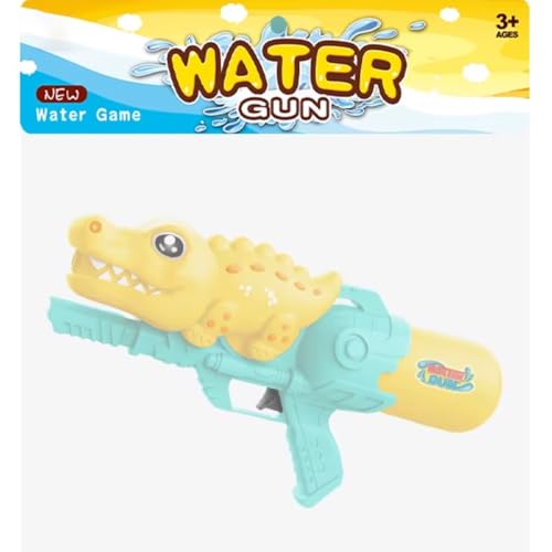 Image of Storio Big Cute Crocodile Holi Pichkari Water Gun Toy for Kids with 25Ft Range |High Pressure Mechanism Ideal Outdoor Toy for Pool & Beach Fun