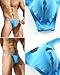 YuKaiChen Men's Ice Silk Thongs Underwear Tagless Lingerie Bikini Underwear Low-rise Backless T-Back 3-Pack US XS/Tag S