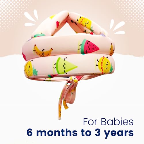Image of LILTOES Baby Head Protector for Safety of Kids 6M to 3 Years- Baby Safety Helmet with Proper Air Ventilation & Corner Guard Protection (Fruitcake)