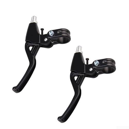 AugustknowU 1 paire de leviers de frein de vélo, V-Brake Guidon en alliage d'aluminium pour la plupart des vélos, vélos de route, VTT (noir)