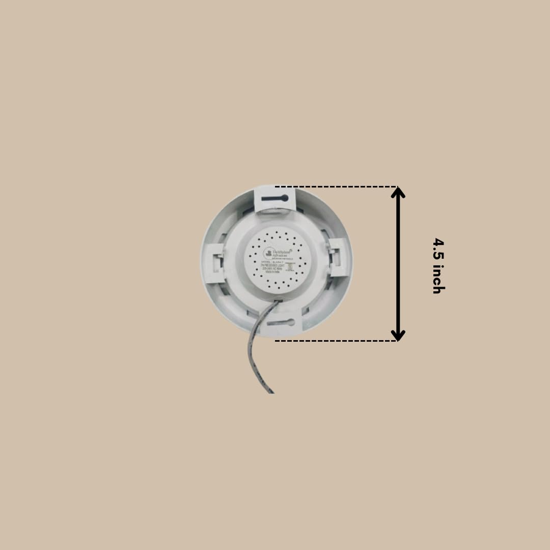 TechSphere Advances 4 inch Round Panel Surface Light Pack of 6 3