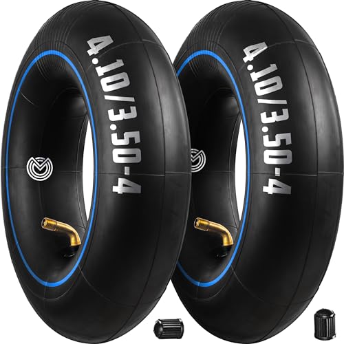 MoovMoov 4.10/3.50-4 Inner Tube for Mobility Scooter Sack Truck and Garden Cart Tyres - 4 Inch Rim - Bent Valve - Pack of 2
