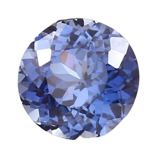 Pierre gemme saphir bleu ceylan facettée de 10mm pour joaillerie fine et sertissage