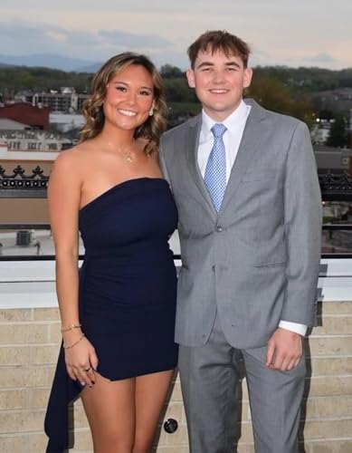 Loyeloy Short Homecoming Dresses for Teens 2025 Silk Satin Strapless Bodycon Ruffles Sheath Prom Dress with Slit3