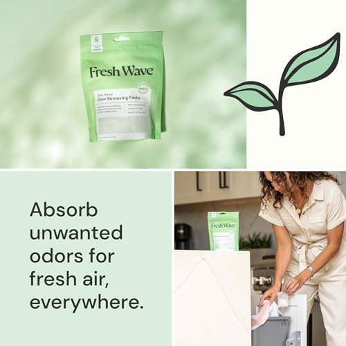 fresh wave odor eliminating amp deodorizing packs bag of 6 - safer odor relief for small spaces natural plant-based odor eliminator odor absorbers for home