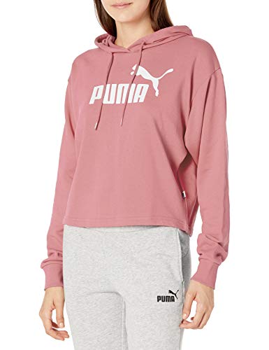 PUMA Women's Essentials+ Cropped Hoodie, Foxglove, M