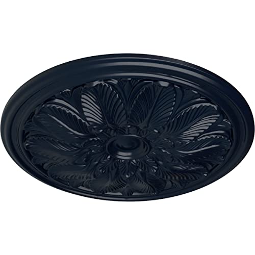 Image of Ekena Millwork CM22BOMDF Bordeaux Ceiling Medallion, 22 5 /8 OD x 1 3 /4 P, Midnight Dream