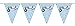 Produktbild Folat Wimpelkette, Storch, hellblau, 10 m
