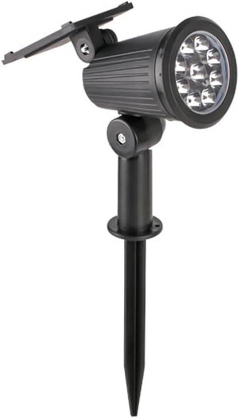 9LED Solar Spotlight Outdoor Waterproof Garden Spot Lights Landscape Pathway Lawn Lamp Decoration for Yard Lighting (White Light)