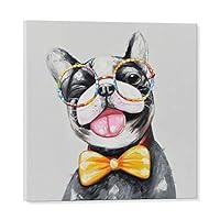 Amazon.co.jp: セブンウォールアート 犬 キャンバス ウォール