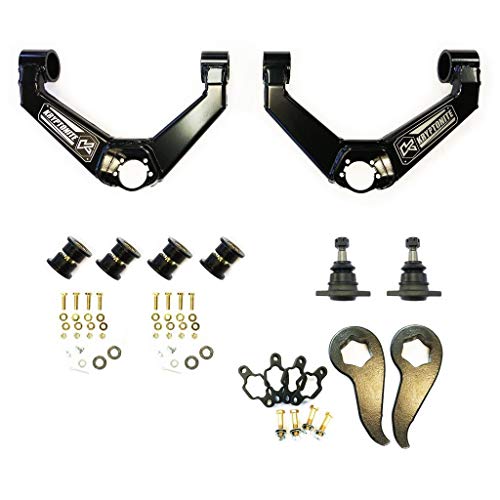 Kryptonite 2 Inch Leveling Kit for 2011-2019 Chevy/GMC 2500HD/3500HD Trucks, Includes Upper Control