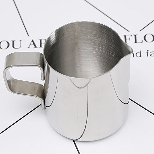 NUOMI Milk Frothing Pitcher 150ML Stainless Steel Espresso Steaming Pitchers, Small - Thumbnail 4