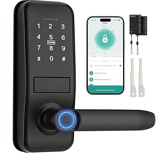 Cerradura Inteligente WIFI - 7 en 1 Cerradura Electronica,Tuya App, IC Card, NFC, Huellas Dactilares, Contraseña Digital, Llave Mecánica,Biometric Smart Door Lock, Bloqueo Automático | Ya disponible en tu tienda friki favorita! En mundofriki.es!