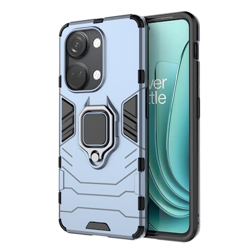 Armor Cover per OnePlus Nord 3 Ace 2V 6.74 Inches custodia per Telefono con Supporto Ad Anello - blu