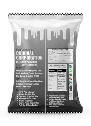 Image of Originals Pure Alum Powder (Fitkari) - 100% Pure and Safe for Face, Skin, Acne, Shaving, Teeth 200 g