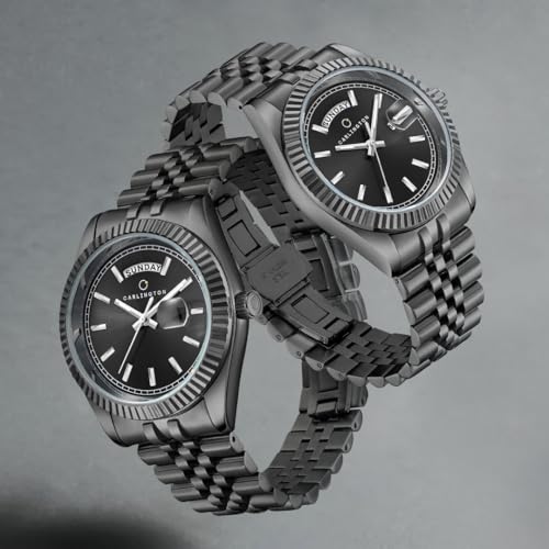 Carlington CT 8888 Analog Men's Watch, Black - Image 8
