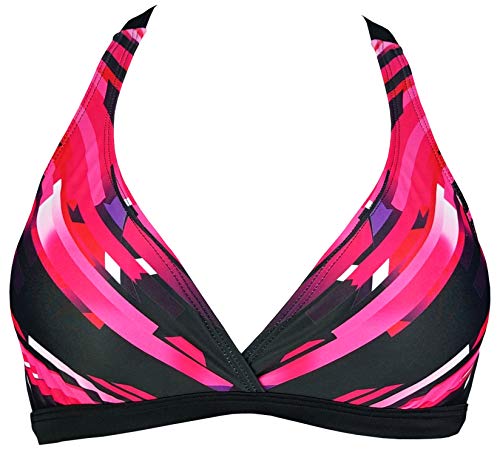 COCOSHIP Women's UPF 50+ Training Sport Bikini Top with Double Back Straps for Swimming and Exercise