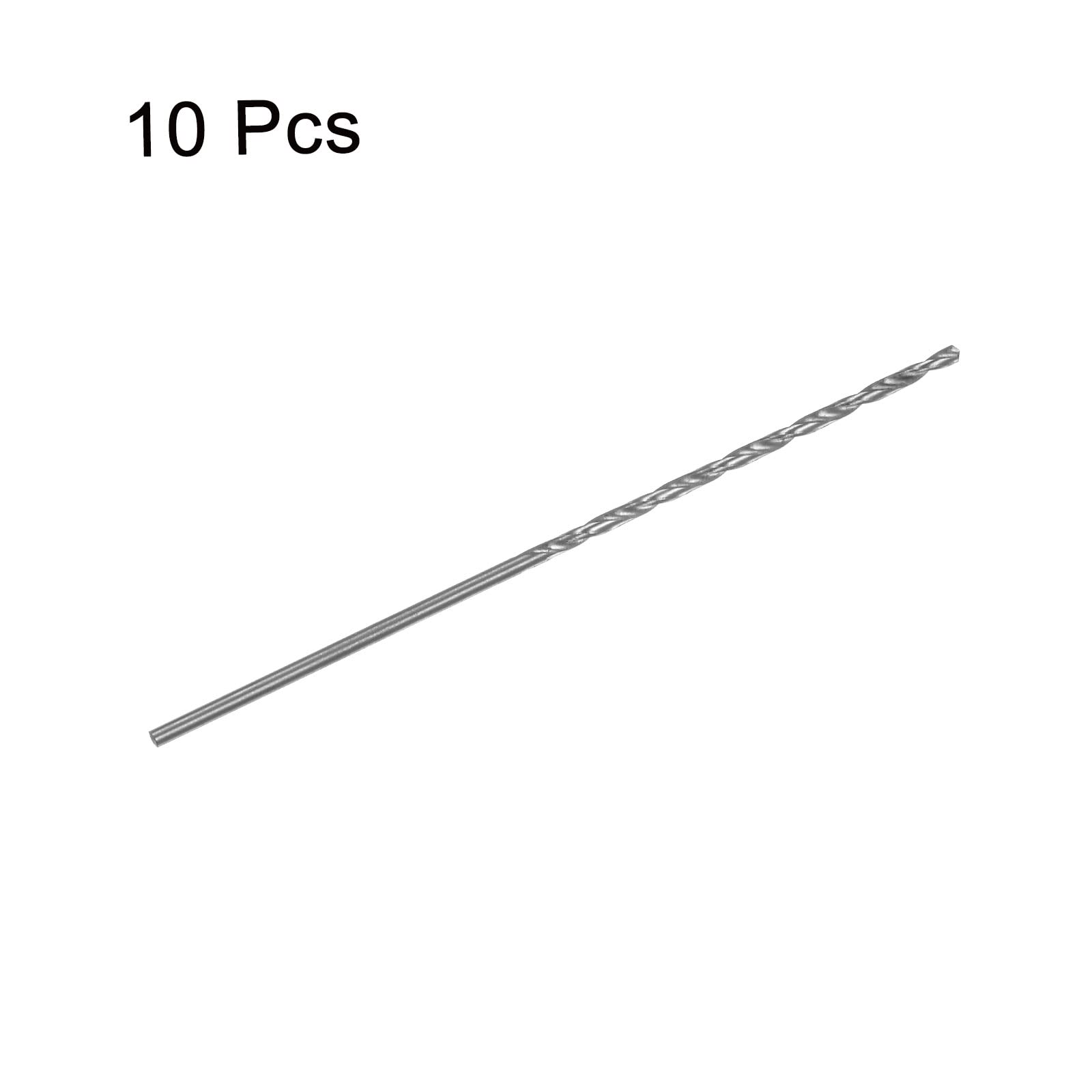 Punte Trapano Extra Lunghe HSS 1.5mm - 10 Pezzi, Gambo 70mm, Per Metallo, Legno, Alluminio - Foto 9