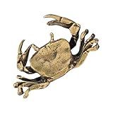 Décoration polyvalente : cette figurine de crabe en laiton s'harmonise avec une décoration sur le thème ou des sculptures marines, apportant une touche sophistiquée à votre tableau de bord de voiture ou à votre intérieur grâce à sa symbolique de richesse et de prospérité