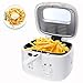 Produktbild Friteuse 2,5 Liter Fritöse inklusive Filter 1800 Watt große Fritteuse für Pommes, Fischstäbchen kompakt klein vegetarisches und veganes Kochen mit Öl oder Fett