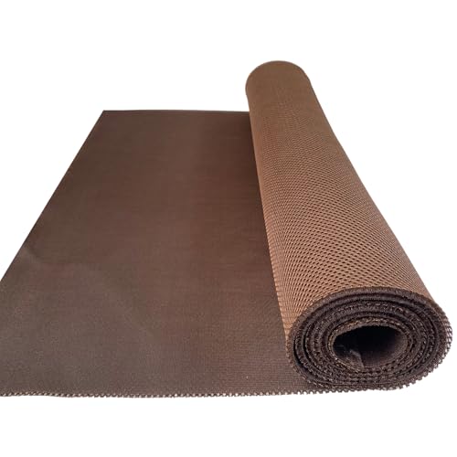 Speaker Grill Cloth Stereo Mesh Fabric for Speaker Box Repair,Guitar AMP Grill Cloth Acoustically Transparent Cover,Speaker Cabinet Acoustic Mesh Fabric Replacement Speaker Covers (Brown, 55