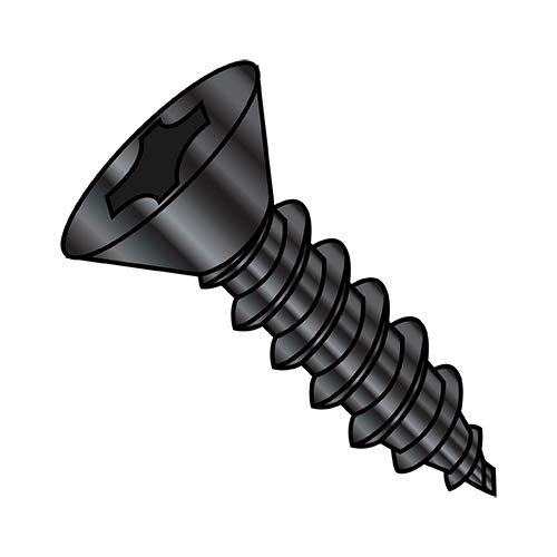 Tornillo autorroscante Phillips plana 10-16X3 negro óxido